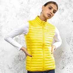 Plain Women's tribe fineline padded gilet 2786 Outer 40gsm, Lining 50gsm, Wadding 250 GSM